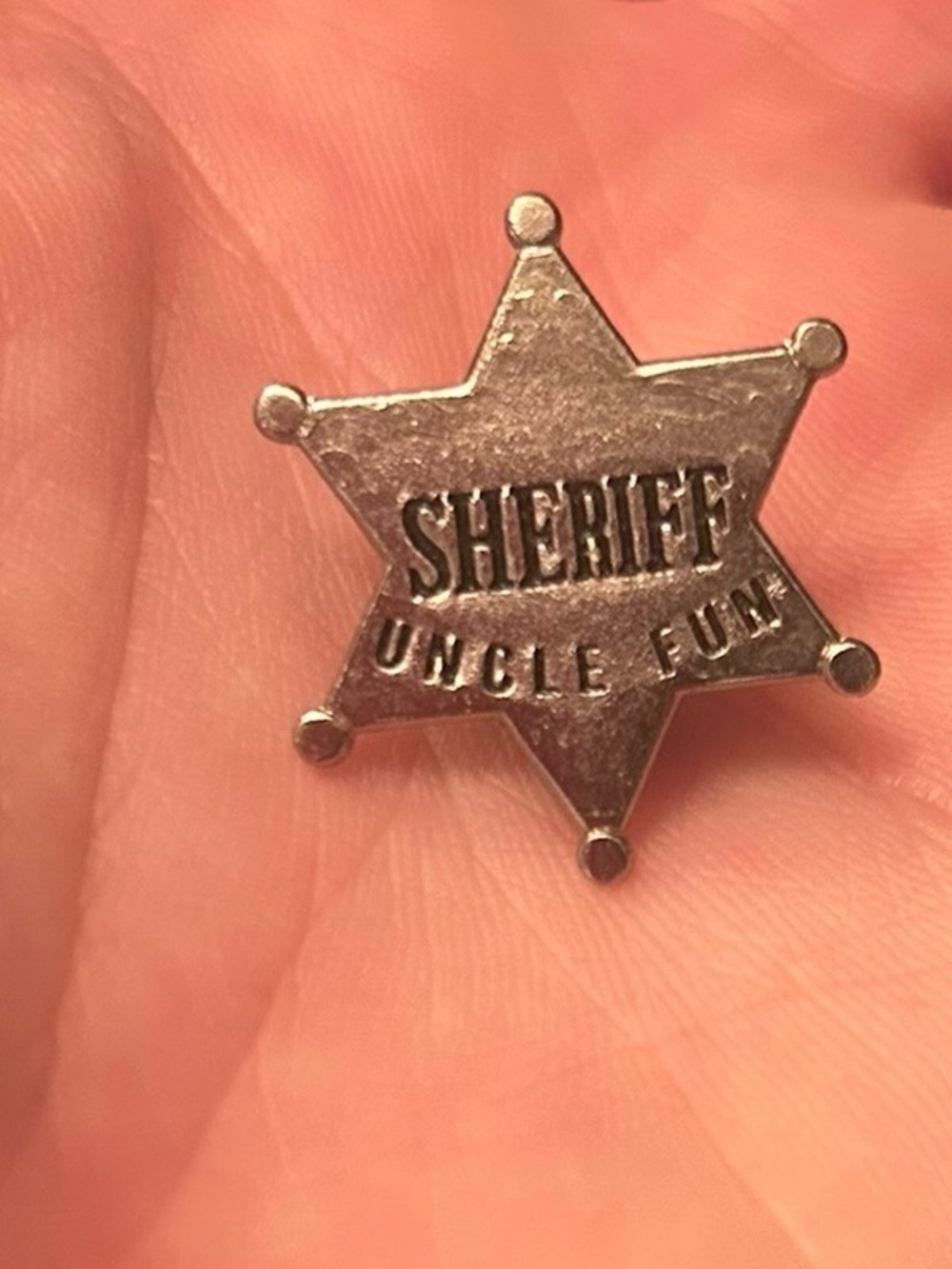 Sheriff Uncle Fun - Vintage Badge Pin